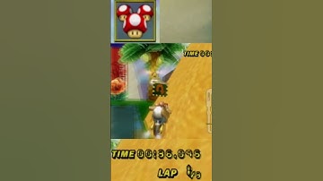 Can You Complete Coconut Mall BACKWARDS?  #mariokart #mariokartwii #shorts