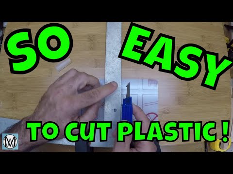 How to easily cut plastic sheets by