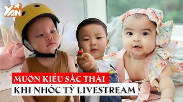 Nhóc tỳ Vbiz khi livestream: Leon, Winnie không thể ngồi yên, bé Moon ngoan hơn trông thấy