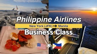 Philippine Airlines Business Class: Airbus A350-900 New York (JFK) to Manila (4K)