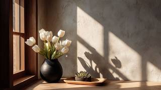 Quiet Spring Light Minimalist Tulip Still Life for The Frame TV Art Screensaver