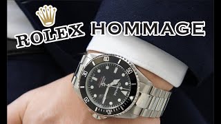 Rolex Submariner Hommage OK? oder Fake? 5 Uhren unter 250 €. Review, Test Seiko, Orient, Gigandet