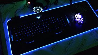 Коврик с подсветкой RGB.геймерский коврик обзор