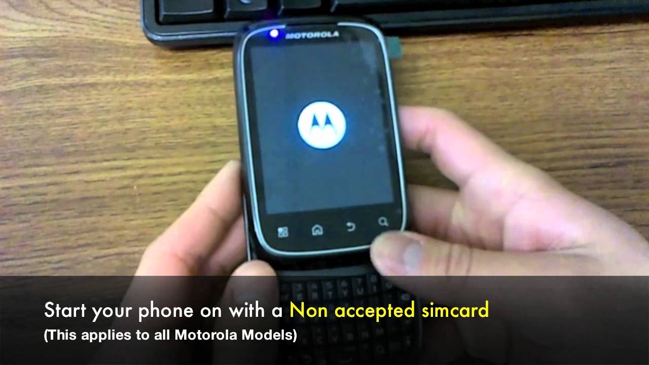 motorola master unlock code