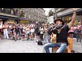 Bella ciao - Street acoustic cover 2022 - Crowd singing