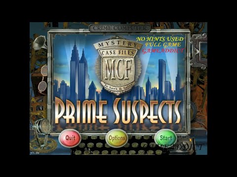 MYSTERY CASE FILES PRIME SUSPECTS (No Hints Used) : FULL GAME, SPEEDRUN, WALKTHROUGH