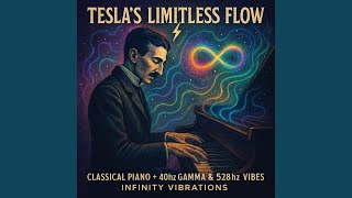 tesla's limitless flow : classical piano + 40hz gamma brain boost & 528hz dna healing - Infinity Vibrations