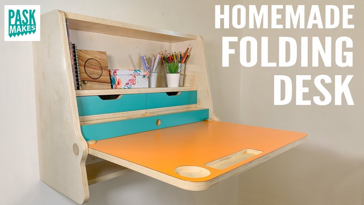Homemade Folding Desk Youtube