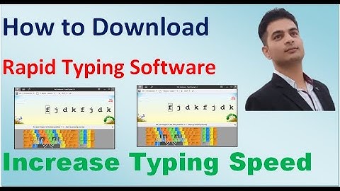How to download Rapid typing software | Increase typing speed | Learn Typing | Edutainment 1.0