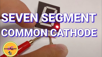 SEVEN SEGMENT COMMON CATHODE - Elektronika