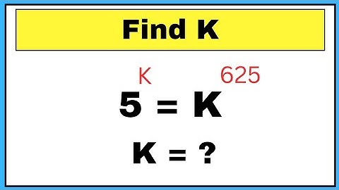 Nice Algebra Math Simplification || Find the value of K ||