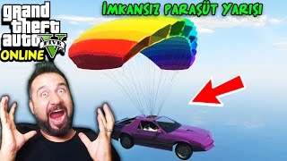 %99,99 İMKANSIZ PARAŞÜTLÜ ARABA YARIŞI! | EKİPLE GTA 5 ONLINE