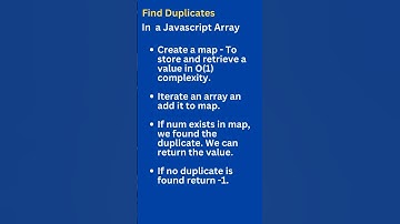 How to find duplicate number in an array - Javascript #coding #javascript