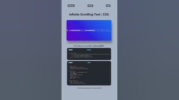 🎨✨ Infinite Scrolling Text & Logo Animation | MZCODE01 | Responsive #webdesign #css #shorts #csstips