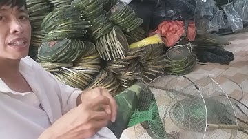 hướng dẫn làm lờ cá lóc siêu to khổng lồ