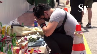 Tanjong Pagar crash: Victims’ friends and passers-by pay respects at accident site