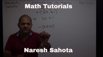 Introduction to Algebra Dealing with Brackets Part 1 of 2