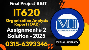 IT620 Assignment 2 solution fall 2025 it 620 project #it620 #project #solution #2025