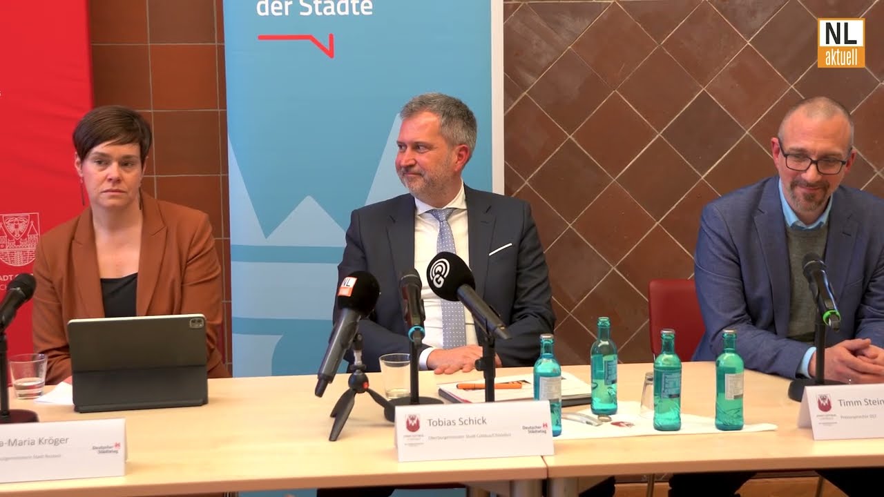 Cottbus | Treffen ostdeutscher Oberbürgermeister - Wärmeplan & Finanzlage der Kommunen - Ganze PK