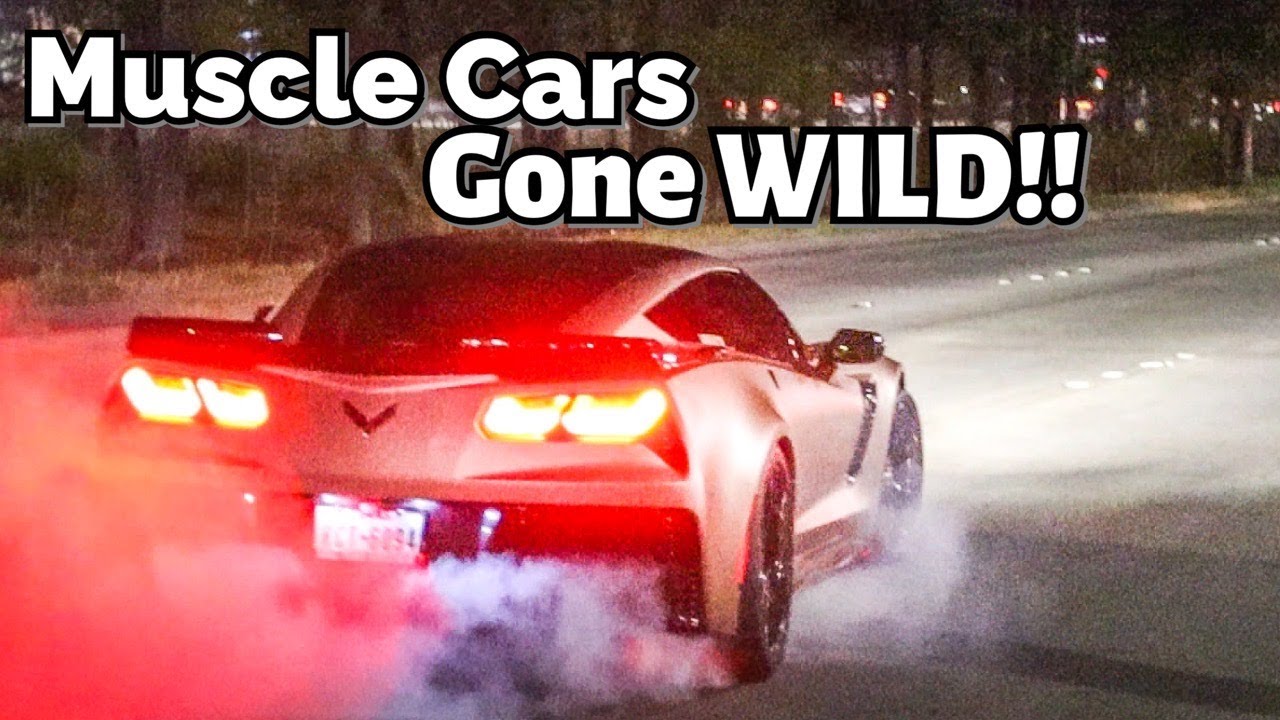 Muscle Cars TAKEOVER the STREETS of HOUSTON Leaving Car Meet!!