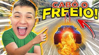 CABÔ O FREIO DO CARRO COM FOGO no GTA RP 😂 (Paulinho o LOKO)