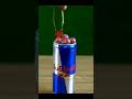 Red Hot Ball Vs Red Bull 🐂 #experiment #satisfying #shorts