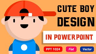 How to Design Cartoon Character in PowerPoint Tutorial