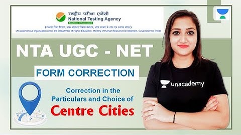 NTA UGC NET New Notification | Correction in the Particulars & Choice of Centre City |  NTA-UGC NET