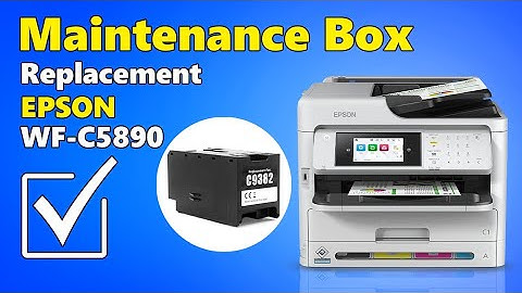 Epson WF-C5890 Maintenance Box Replacement – Fix Maintenance Box Error