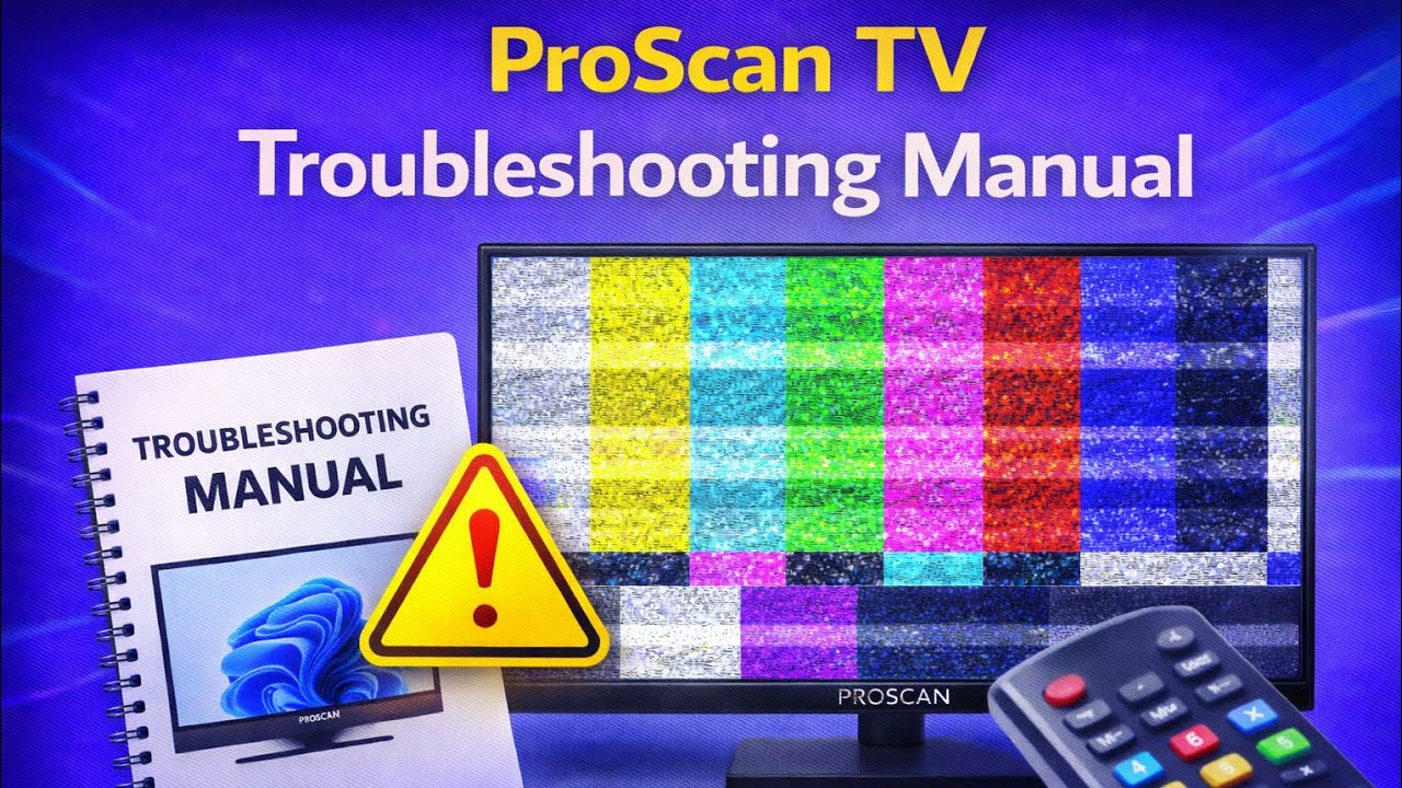 ProScan TV Troubleshooting Manual (Wont Turn On / No Signal)