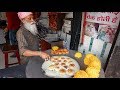 Indian Street Food - FAMOUS BASKET CHAAT Katori Chaat Lucknow India