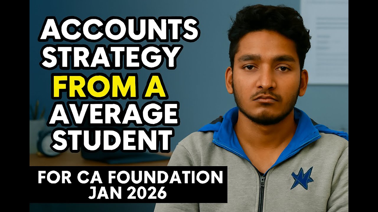 CA foundation tips for jan 2026 accounts - YouTube