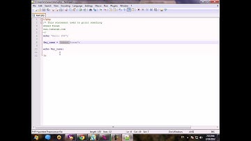 الدرس الخامس: المتغيرات فى PHP