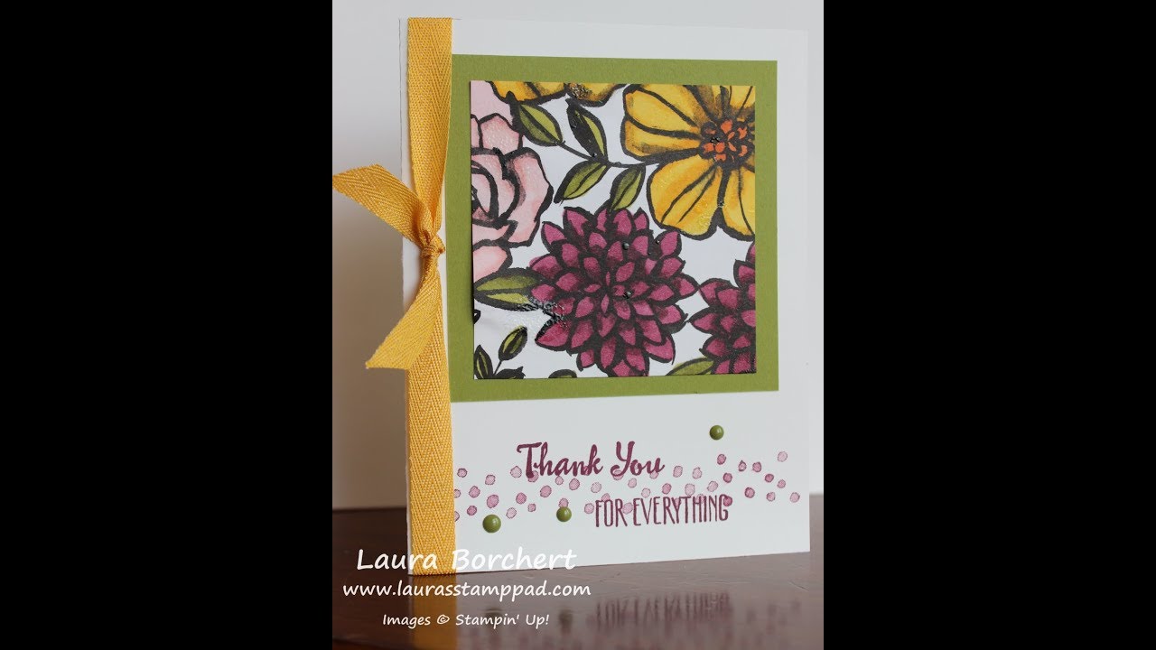 Adding a Water Droplet Look to Floral Designer Series Paper Laura's