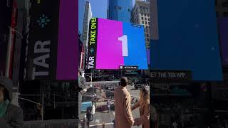 Gender Reveal's Public Announcement on Big Screen in Times Square