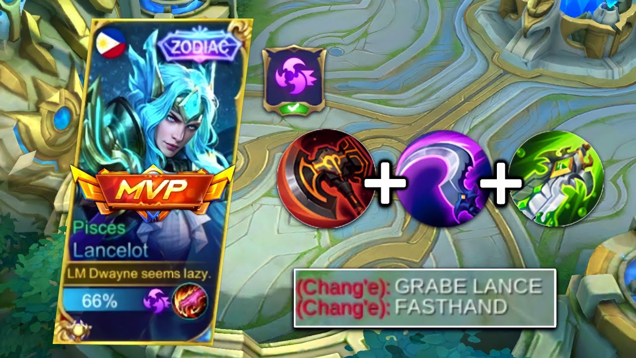 LANCELOT NEW BEST BUILD AND EMBLEM IN 2022 NEW SEASON!! | RYZEN - MLBB