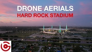 4K DRONE AERIALS - HARD ROCK STADIUM, MIAMI GARDENS, FLORIDA