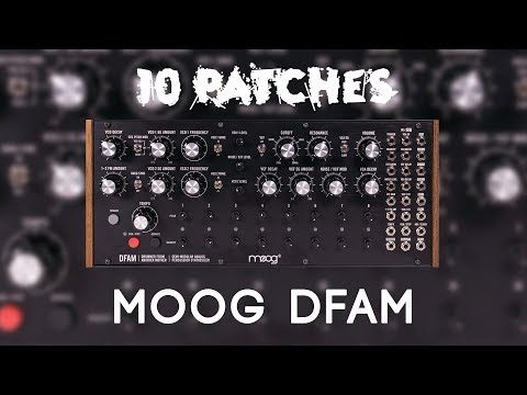 10 Patches on the MOOG DFAM (no talking)