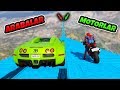 Hızlı Arabalar ve Hızlı Motorlar Uçma Parkurunda - GTA 5