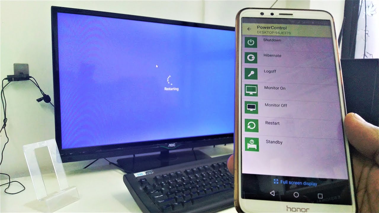 How to Shutdown, Restart, Lock Laptop/PC from Android Phone (Easy