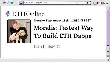 Moralis: Fastest Way To Build ETH Dapps