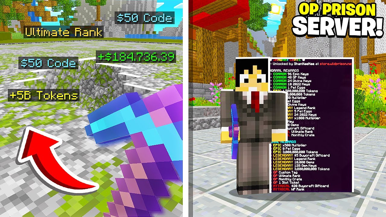 MY BRAND *NEW* OP PRISON SERVER RELEASED! | Minecraft Prisons | 1.8-1. ...