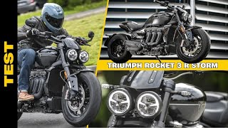 Test Triumph Rocket 3 Storm R, il diavolo veste scuro