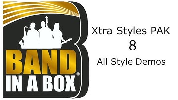 Band-in-a-Box® - Xtra Styles PAK 8 Demos