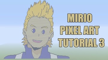 Minecraft Mirio Togata / Lemillion Pixel Art Tutorial Part 3 (My Hero Academia)