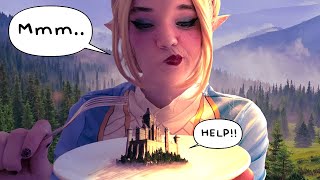 Zelda EATS the KINGDOM (zelda giantess vore video)