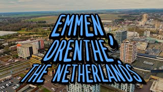 Emmen, Centrum, Drenthe, The Netherlands - 4K Drone Footage - Drone Flight - Drones