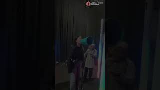 Teriakan Kamu Bisa Nyalain Lampu?! 😱 Light Pillar Voice Haifest#LightPillar #VoiceInteraction