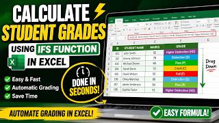 Excel IFS Function 🔥 | Calculate Student Grades in Seconds
