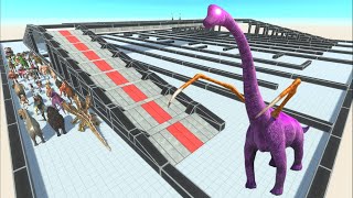 ESCAPE FROM ALIEN BRACHIOSAURUS #4  Animal Revolt Battle Simulator